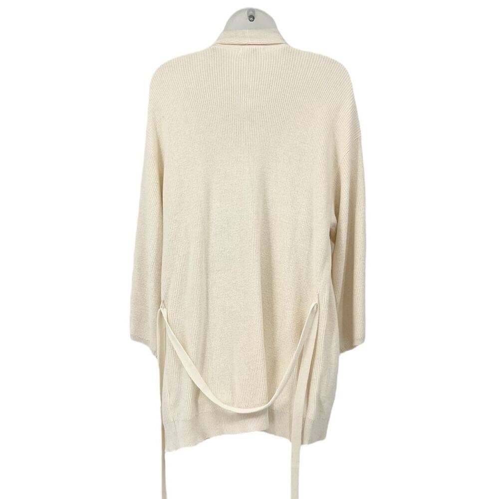Skin Kamilah Wrap Cardigan Cream Knit Top Women’s Medium New With Tags Luxury - Picture 8 of 11